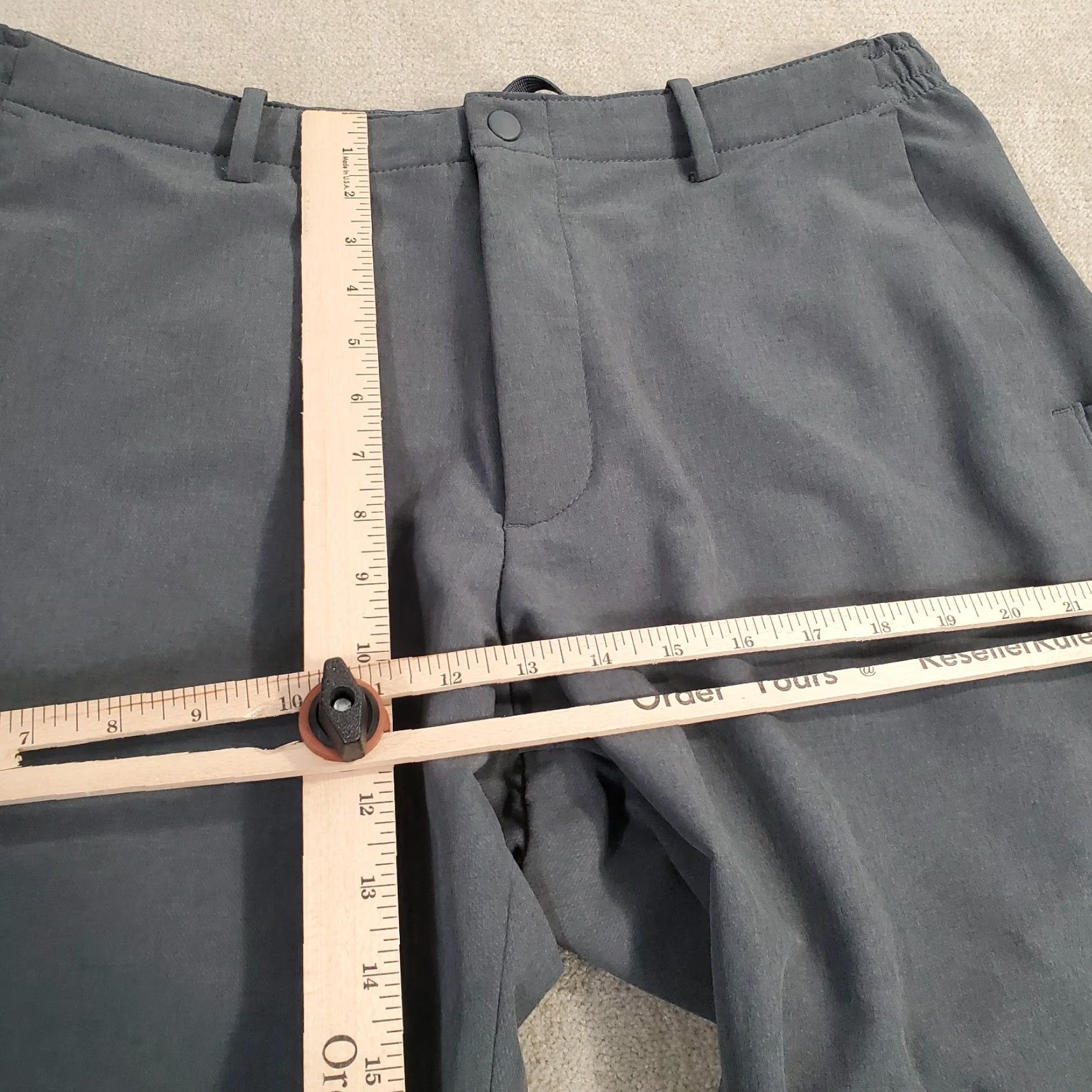 Uniqlo Uniqlo Pants Mens L Gray Easy Performance Stretch Drawstring Casual Chino Logo 34 Inseam 29 Straight Front May Include Pockets Regular Size Type Size US 34 / EU 50 - 4 Thumbnail
