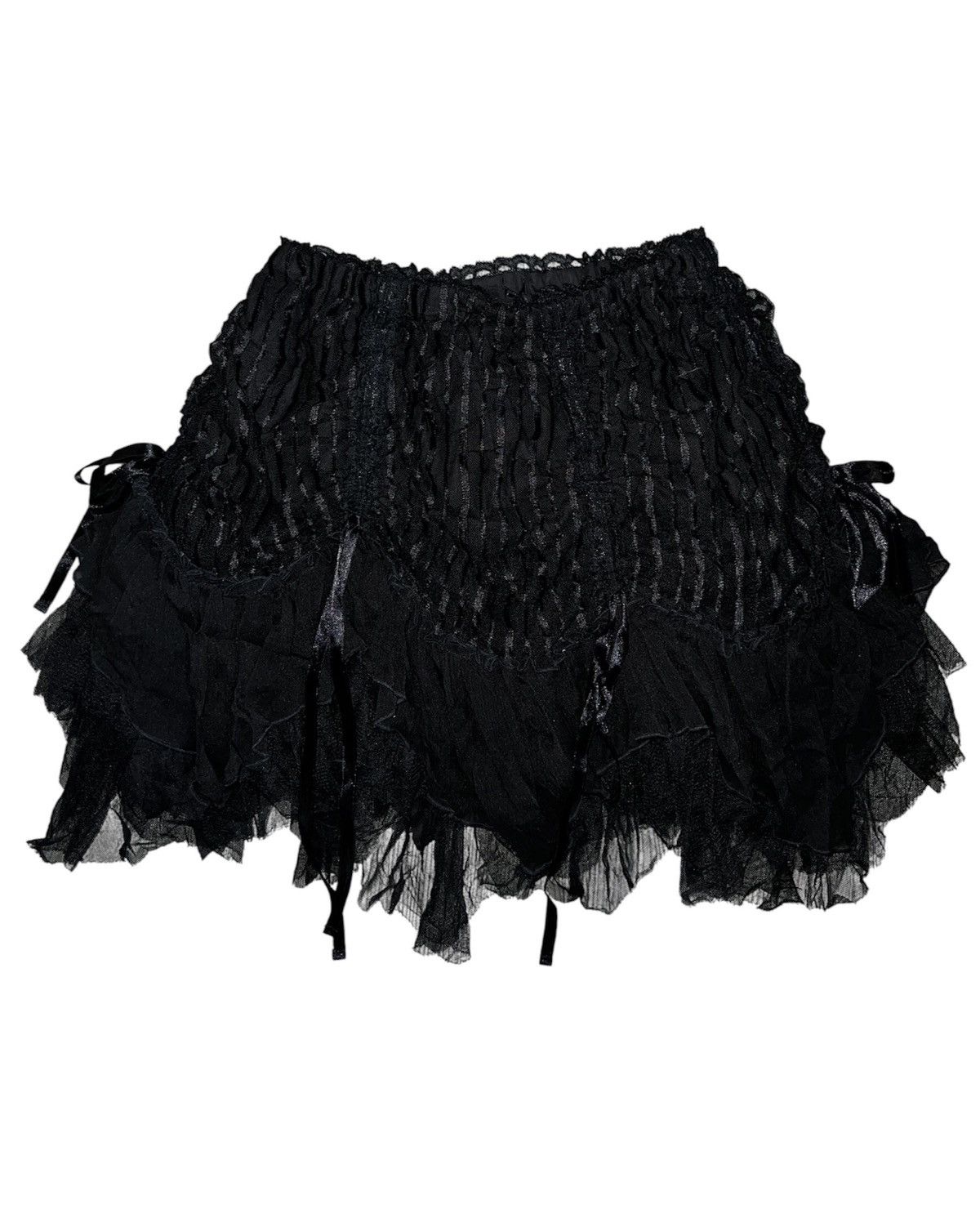 Japanese Brand Algonquins goth queen lace bustle layer skirt 👾☠️ Size 27" / US 4 / IT 40 - 5 Thumbnail