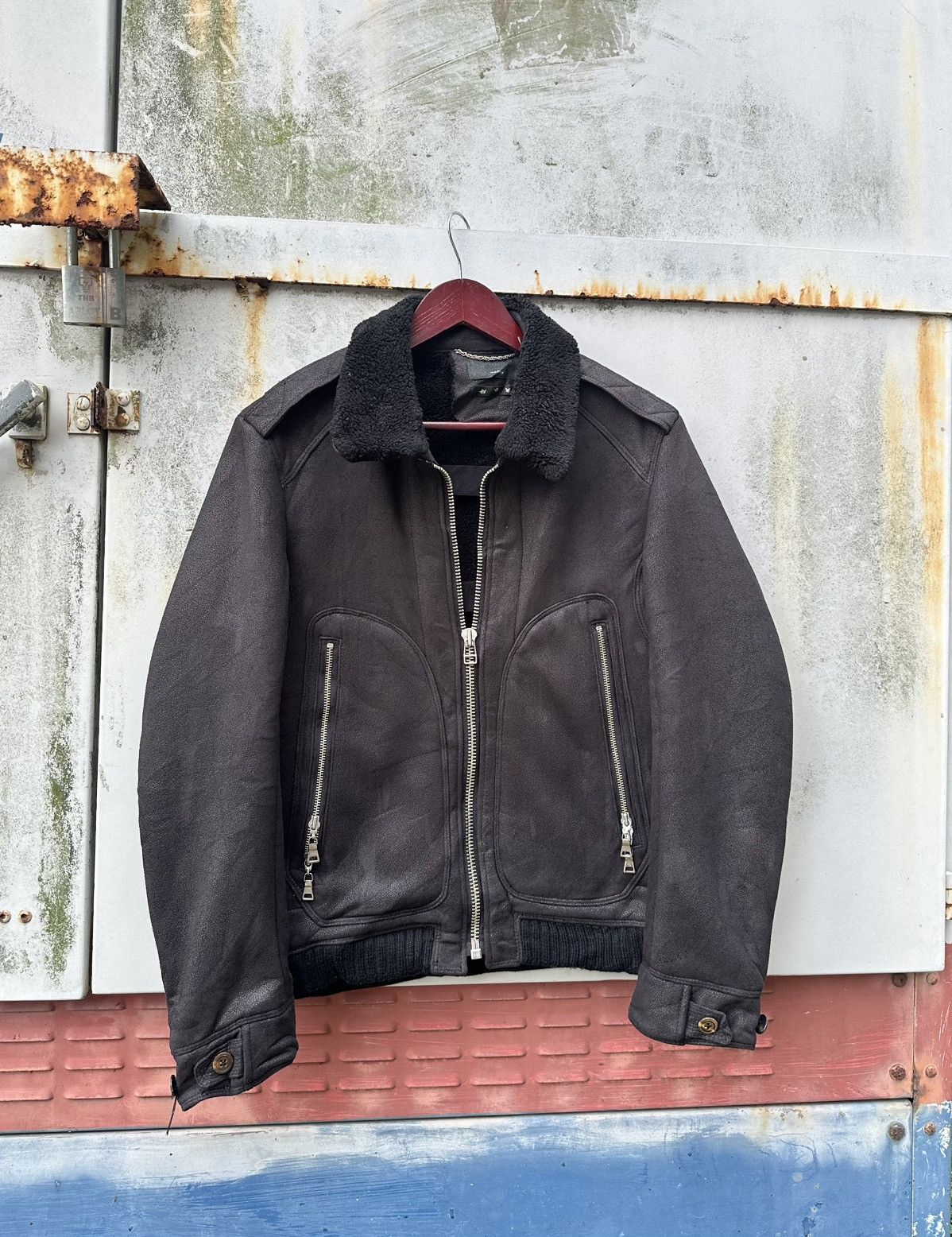 Vintage 👹Vintage Maktig Leather Fleece Lined Jacket Size US M / EU 48-50 / 2 - 3 Thumbnail