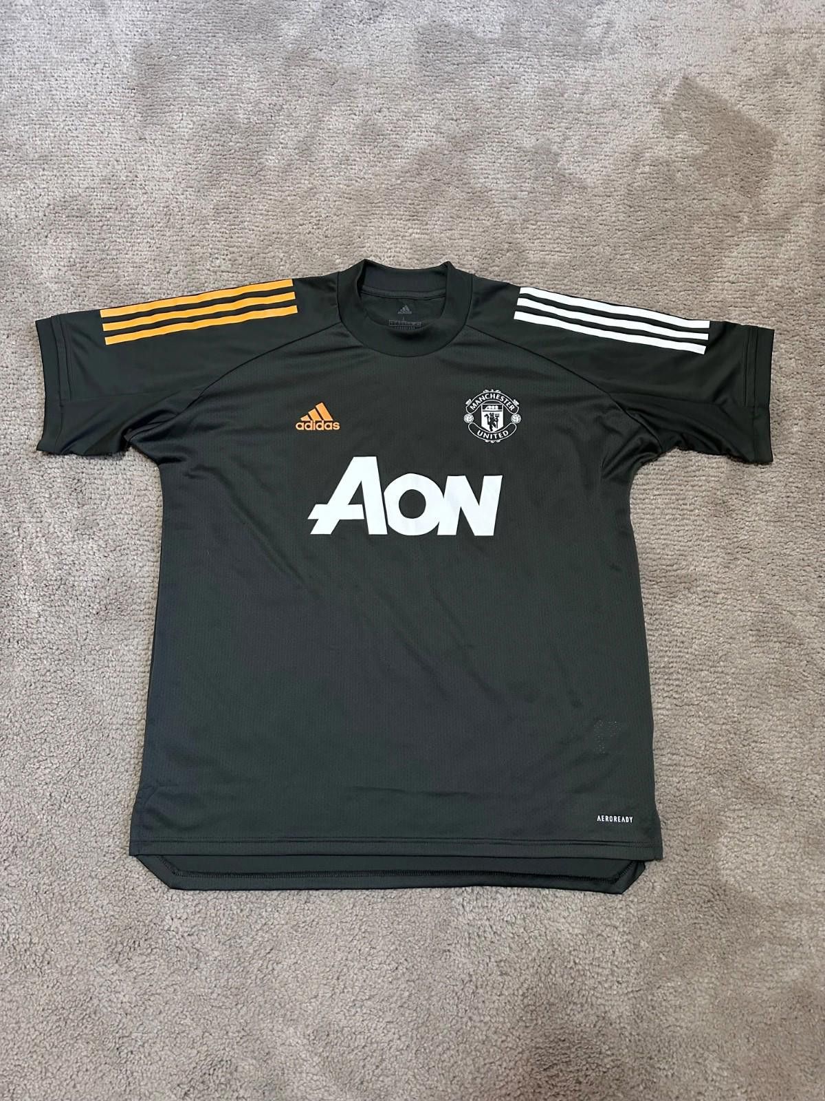 Adidas MANCHESTER UNITED 2020/21 FOOTBALL SOCCER TRAINING JERSEY Size US L / EU 52-54 / 3 - 1 Thumbnail