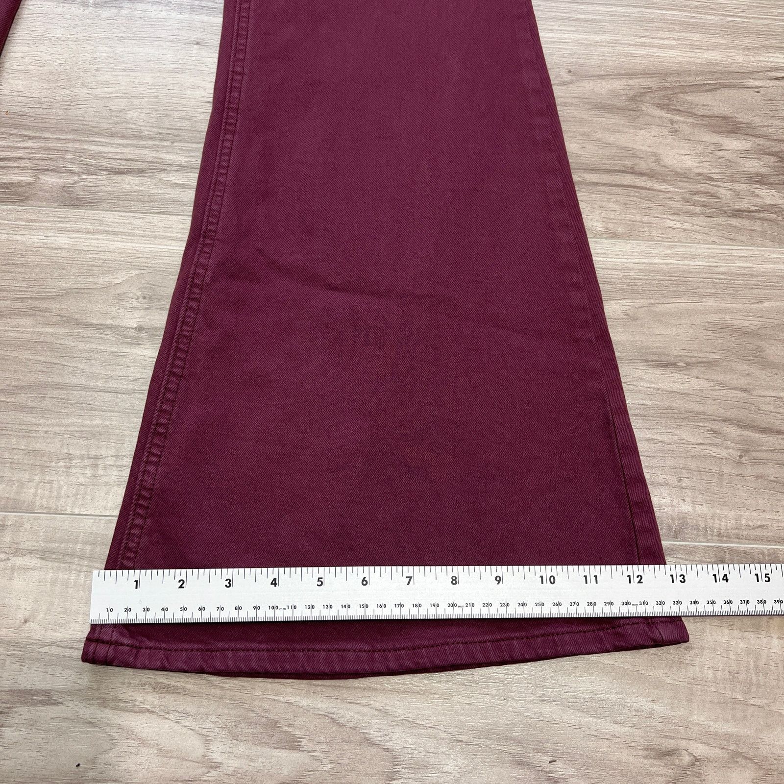 Arizona Jean Co. Arizona Jean Co Y2K Flare Extreme Low Rise Purple Jeans 15 Size 36" / US 14 / IT 50 - 7 Thumbnail