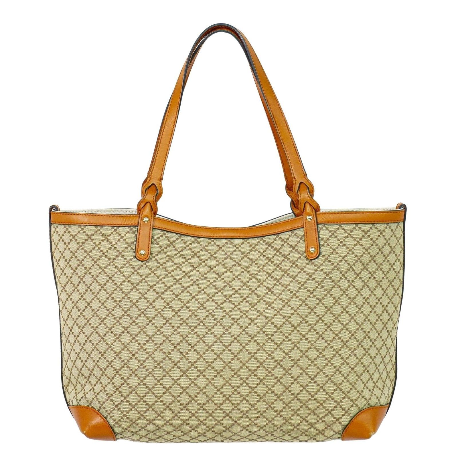 Gucci Gucci Craft Tote Diamante Canvas with Leather Size ONE SIZE - 1 Thumbnail