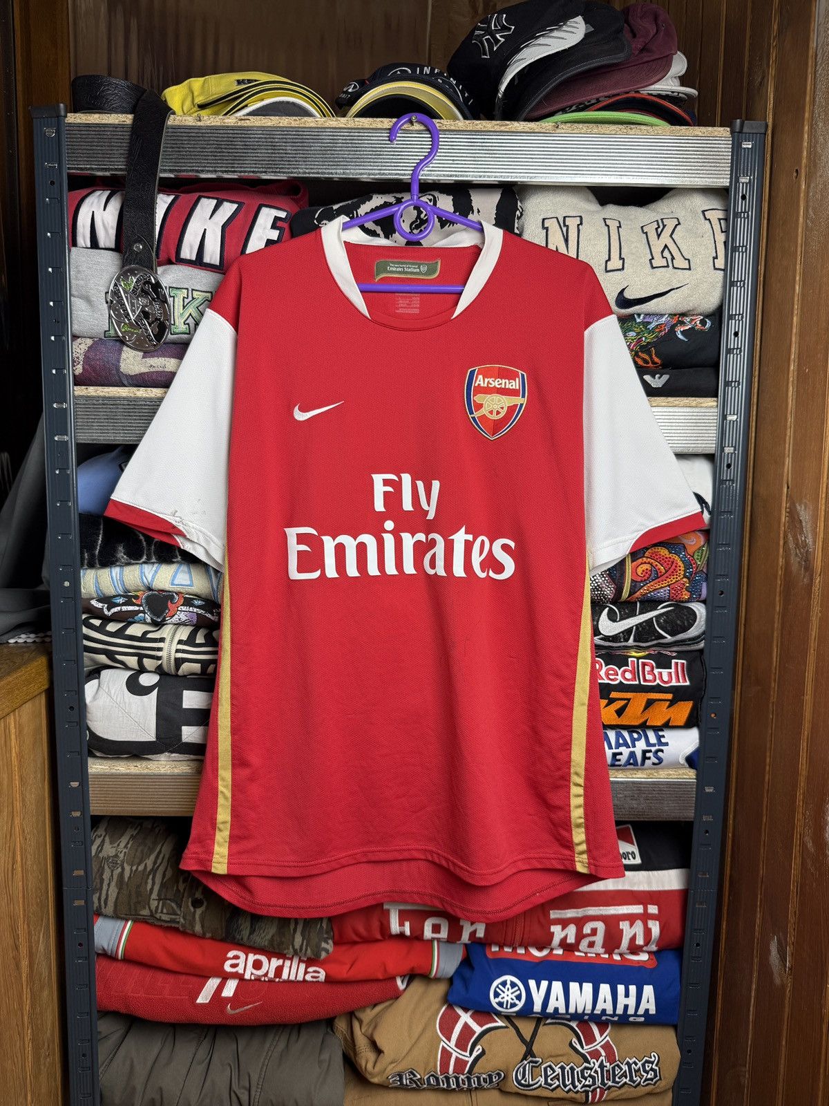 Vintage VINTAGE NIKE ARSENAL FLY EMIRATES TEE SOCCER JERSEY 00s Size US L / EU 52-54 / 3 - 1 Thumbnail