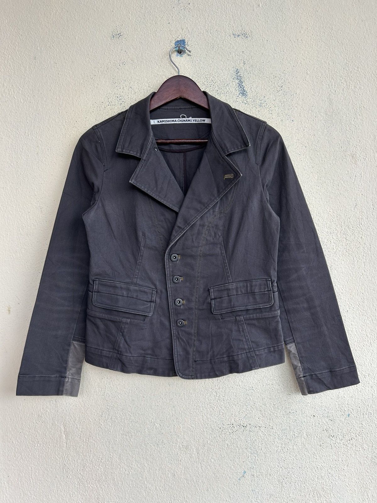 Japanese Brand Kamishima Chinami Yellow Jacket Size M / US 6-8 / IT 42-44 - 1 Thumbnail