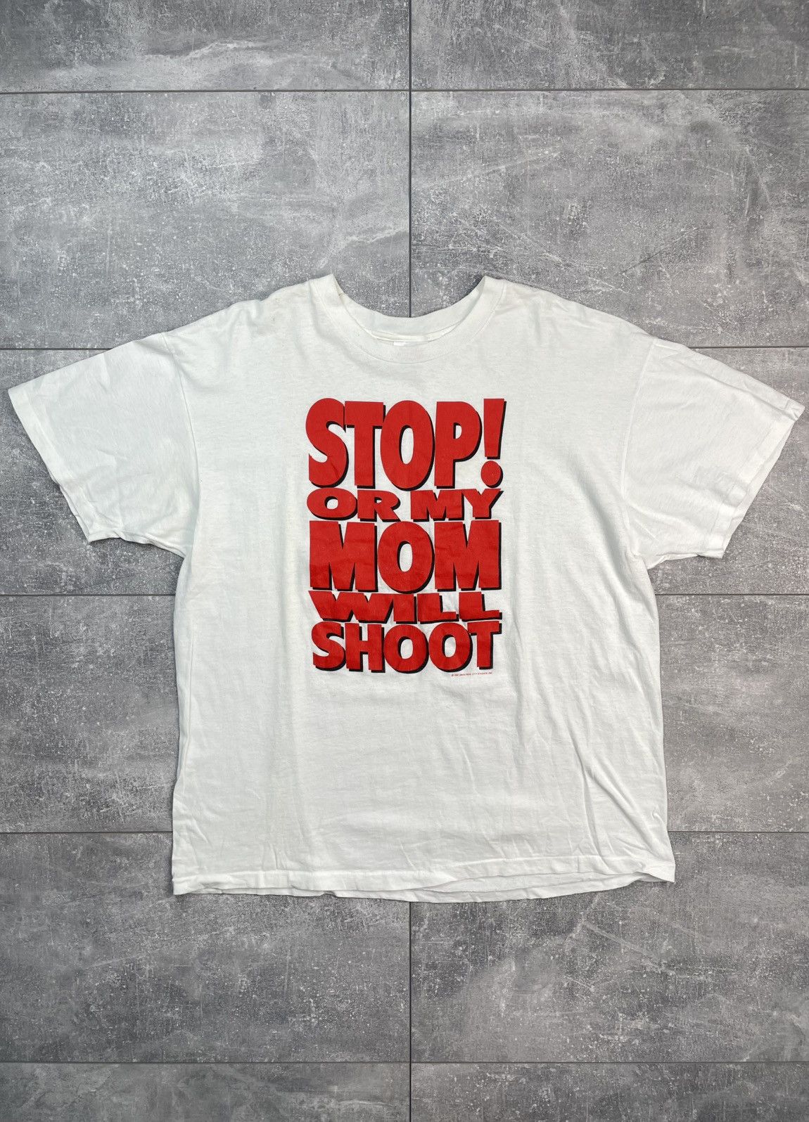 Band Tees Vintage Stop Or My Mom Will Shoot 1992 Movie Promo T-Shirt Size US XL / EU 56 / 4 - 1 Thumbnail
