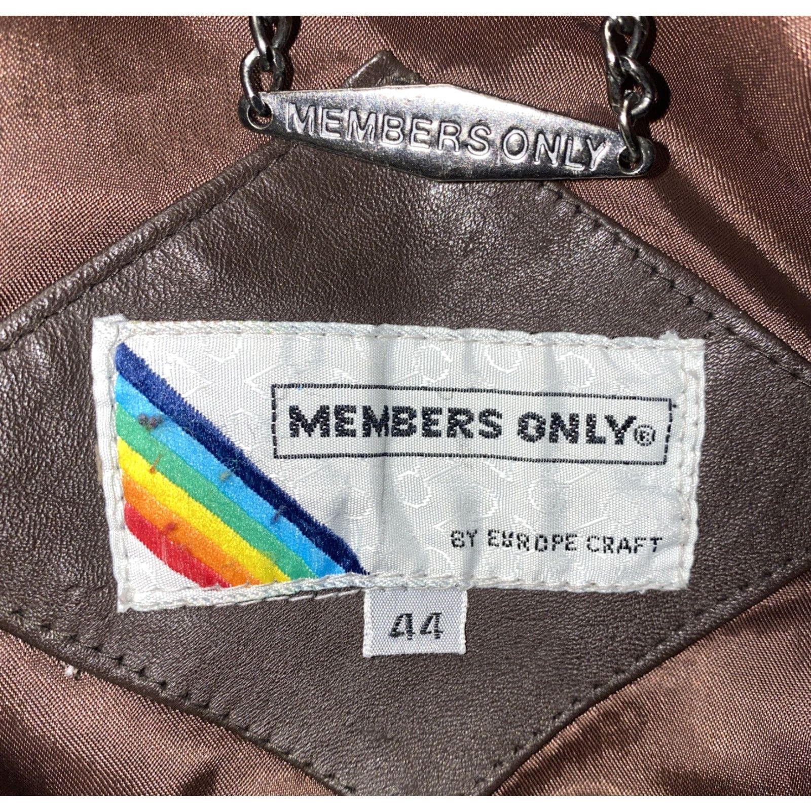 Members Only VINTAGE Members Only Leather Jacket Full Zip Mens 44 Brown Europe Craft Casual Men’s Size 44 Size US S / EU 44-46 / 1 - 7 Thumbnail