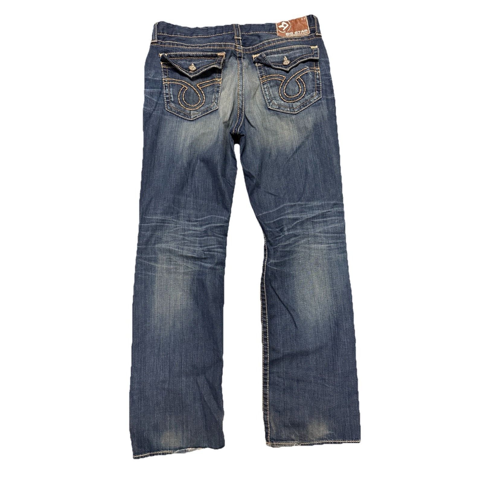 Big Star Big Star Pioneer Jeans Mens Boot Cut Vintage Collection Blue Size US 38 / EU 54 - 2 Thumbnail