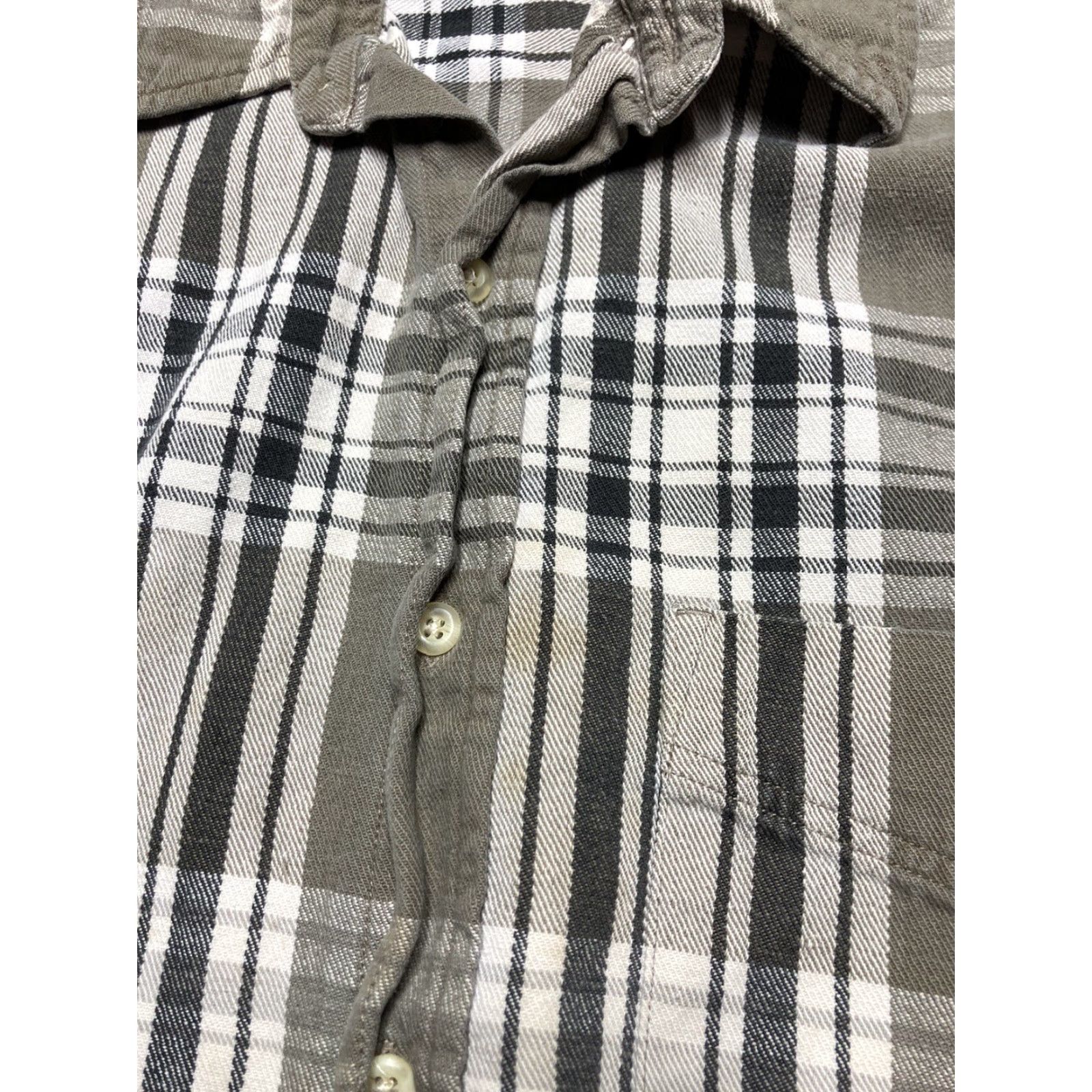 Eddie Bauer VINTAGE Eddie Bauer flannel button shirt plaid check gray Men M Cotton Long Sleeve Medium Gray shirt Size US M / EU 48-50 / 2 - 7 Thumbnail