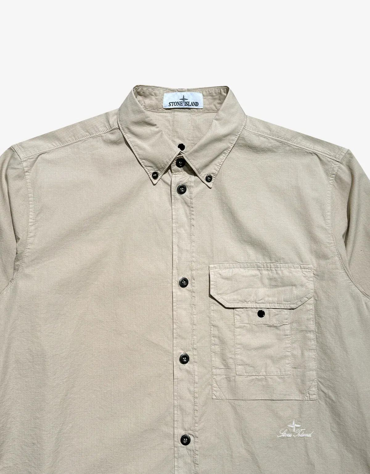 Stone Island Stone Island Beige Micro Ripstop Shirt Size US M / EU 48-50 / 2 - 3 Thumbnail