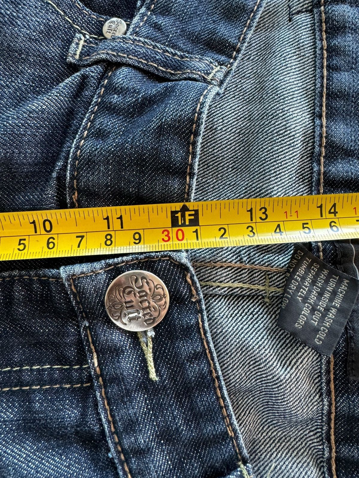 Other Distressed Sacred Cult Embroidered Baggy Faded Y2K Jeans Size US 36 / EU 52 - 9 Thumbnail