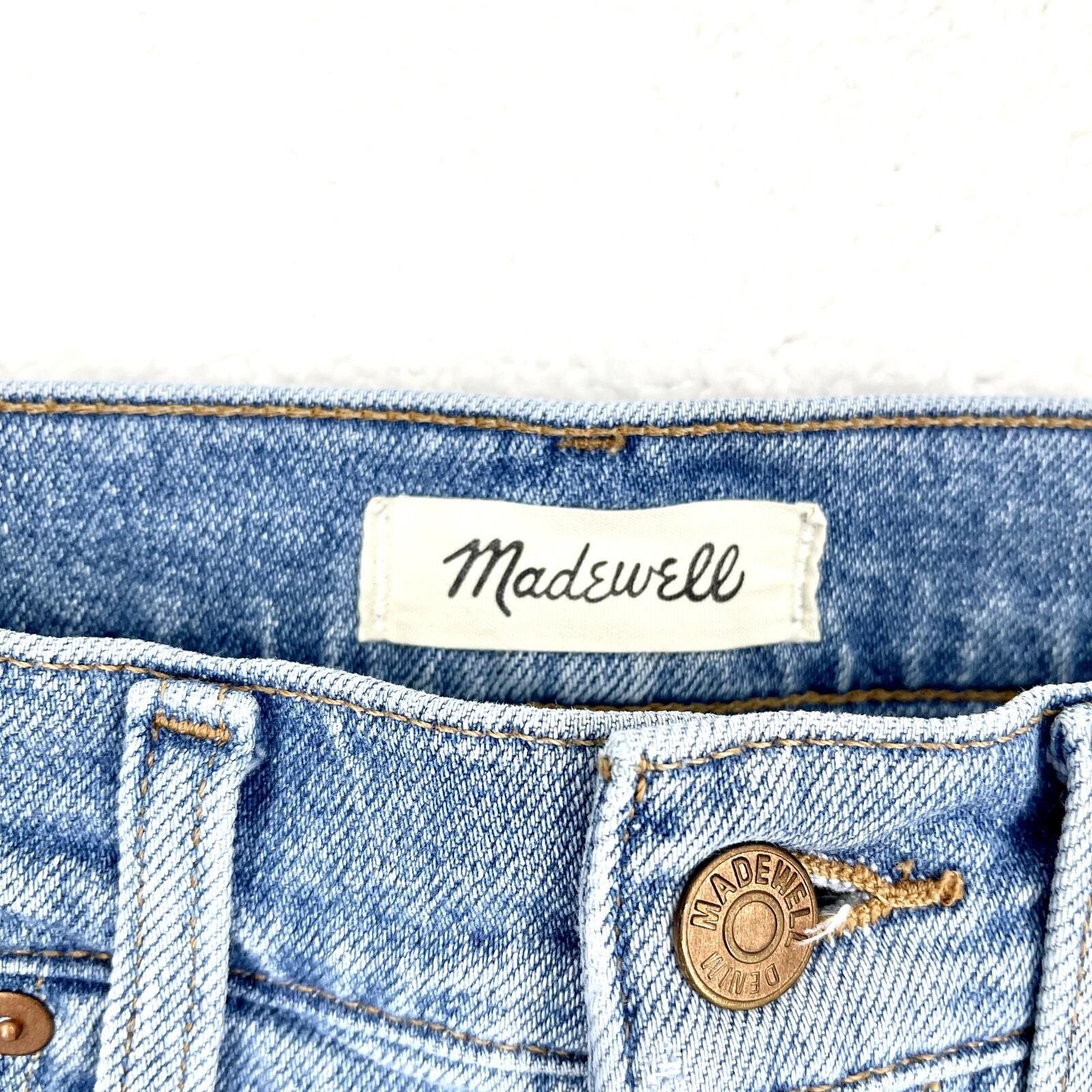 Madewell Madewell The Mom Jean Cropped Wide Leg Cotton Jeans Size 28P Size 28" / US 6 / IT 42 - 2 Thumbnail