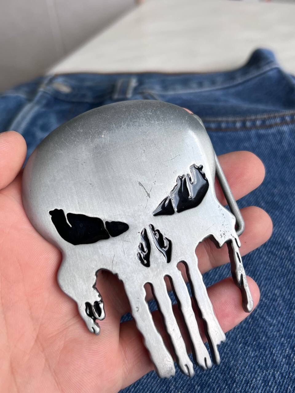 Designer × Other The punisher Belt Buckle Steel Metal vintage gray Size ONE SIZE - 2 Thumbnail