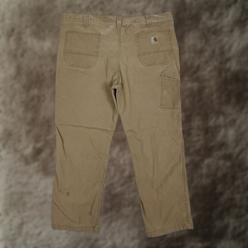 Carhartt Carhartt Pants Mens 40x30 Tan Relaxed Fit Workwear Utility Heavy Duty Distressed Size US 40 / EU 56 - 1 Thumbnail
