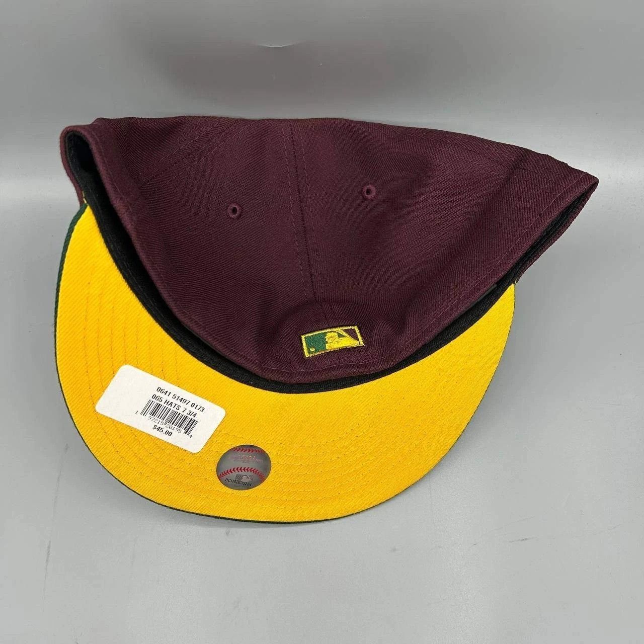 New Era Milwaukee Brewers Hat Men 7 3/4 Red Green MLB Fitted Cap New Size ONE SIZE - 4 Thumbnail