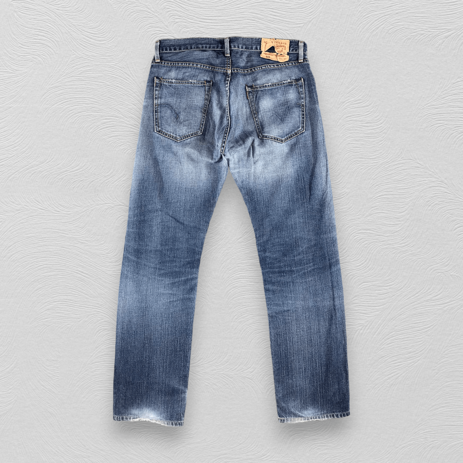 Levi's Vintage Levis 505 Jeans Distressed Denim KJ850 Size US 34 / EU 50 - 2 Thumbnail