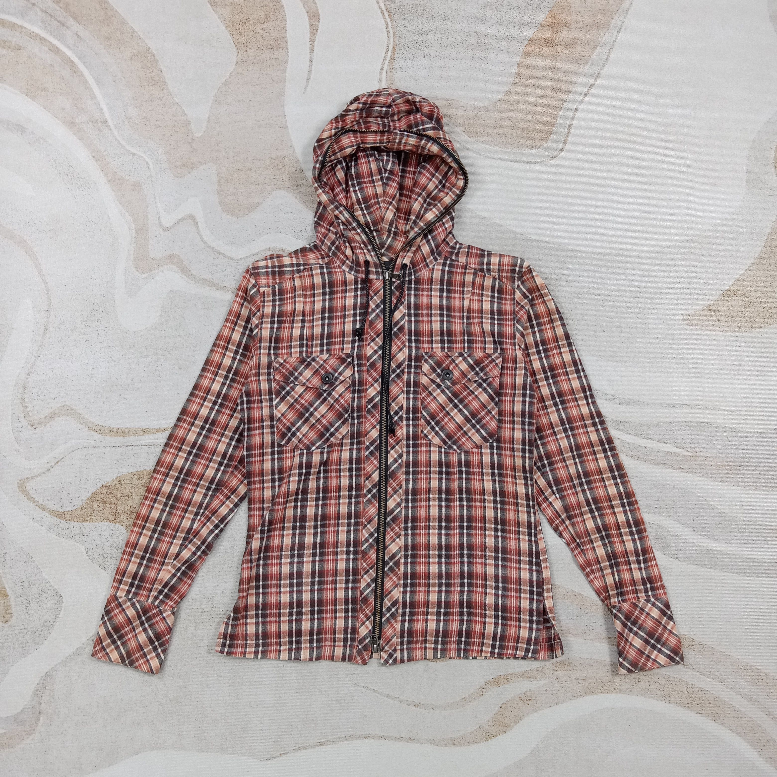 Schlussel Schlussel Japanese Brand Flannel Hoodies Jacket C283N16 Size US XS / EU 42 / 0 - 1 Thumbnail