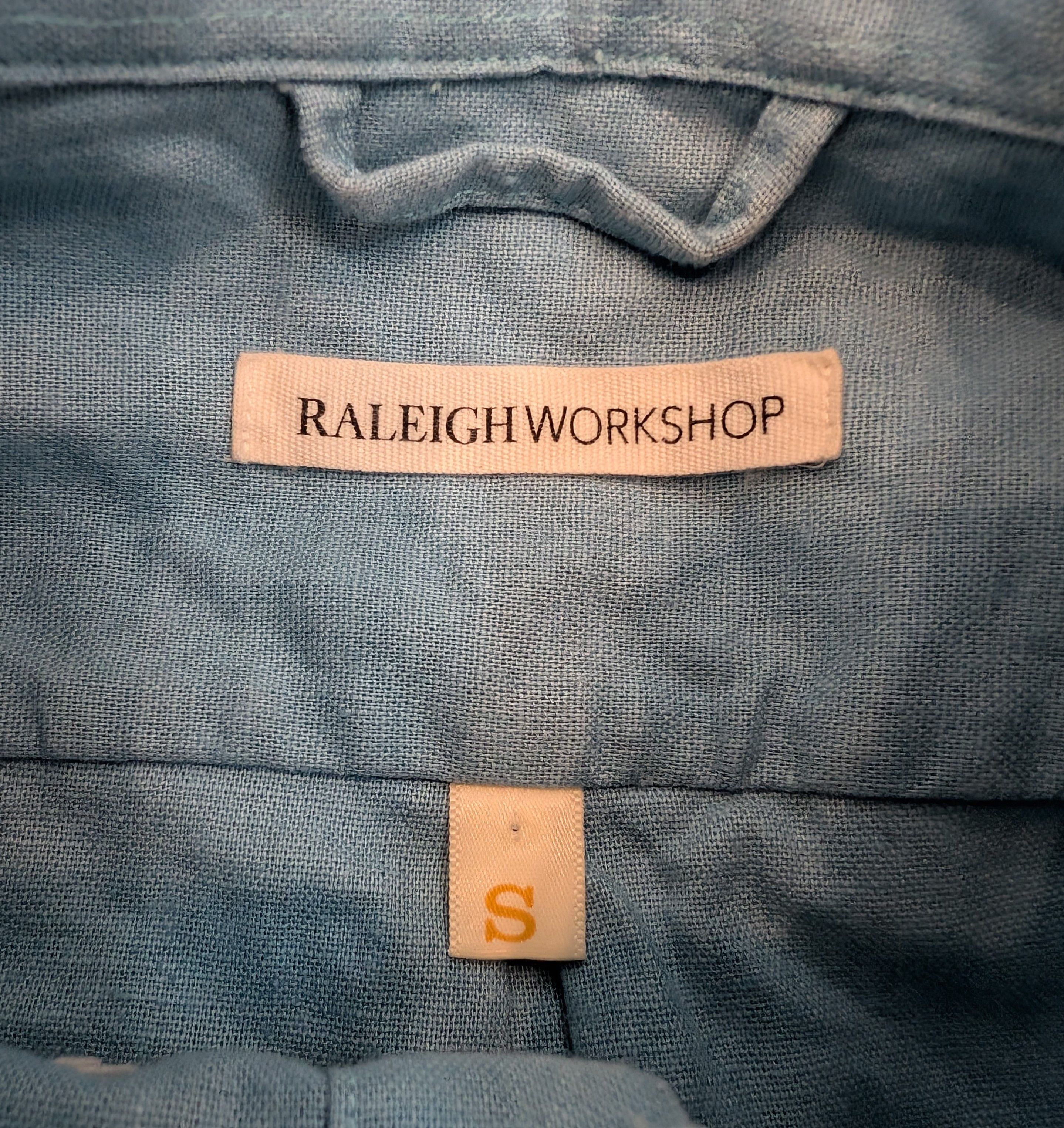 Raleigh Denim Raleigh Denim Workshop Linen Cotton Oxford Shirt Light Blue Size US S / EU 44-46 / 1 - 3 Thumbnail