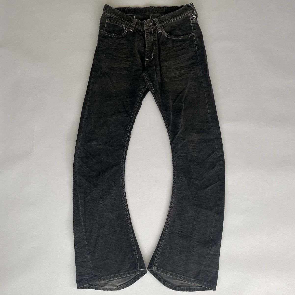Japanese Brand CharmCult 2000's J-Cut Flared Corduroy Pants Size US 29 - 2 Thumbnail