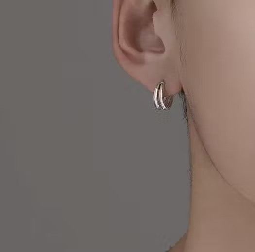 Designer × Vintage 925 silver vintage round earrings Size ONE SIZE - 1 Thumbnail