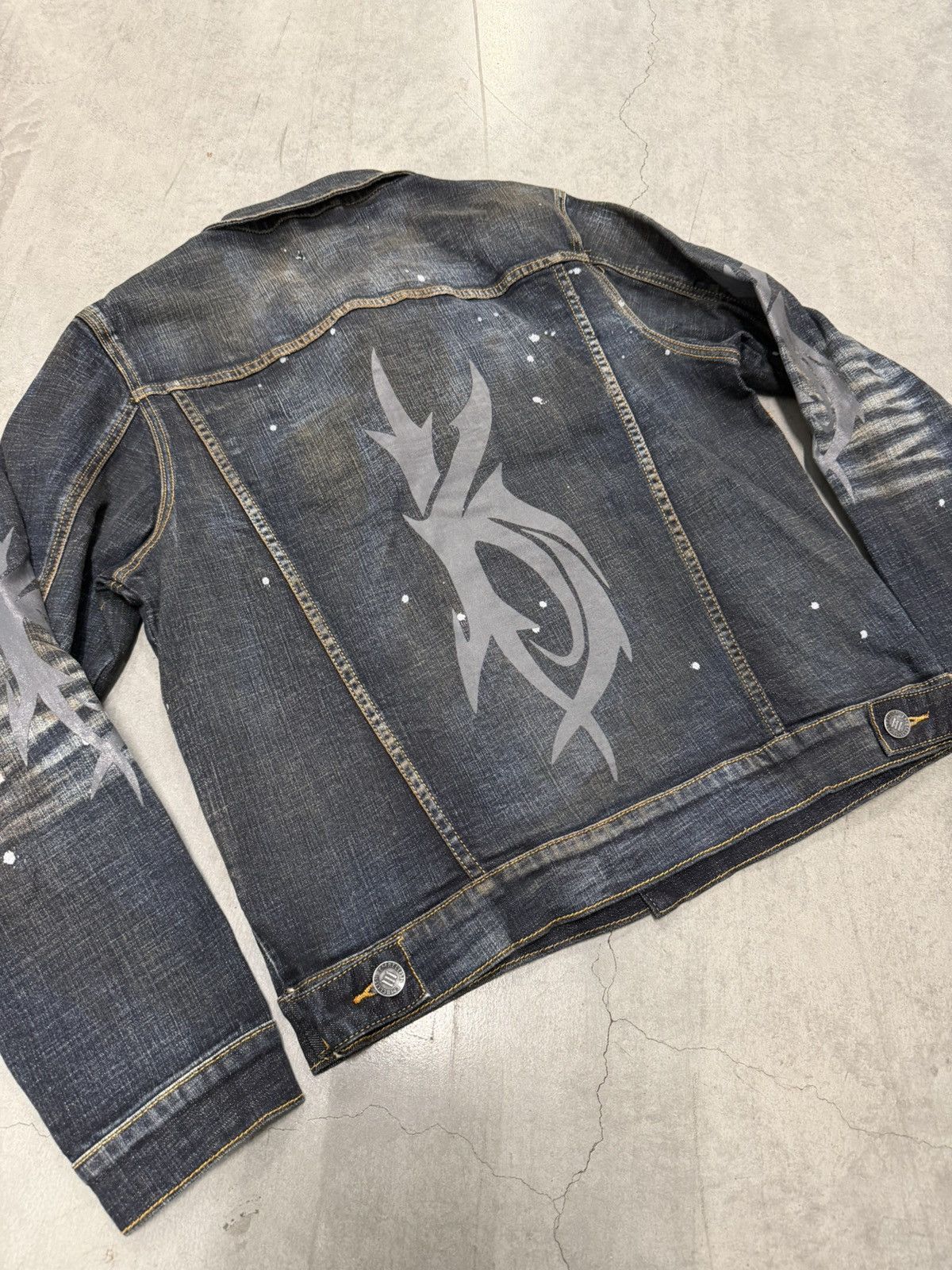 Kim Krueger Kim Krueger Navy Blue Denim Jacket Size US L / EU 52-54 / 3 - 3 Thumbnail