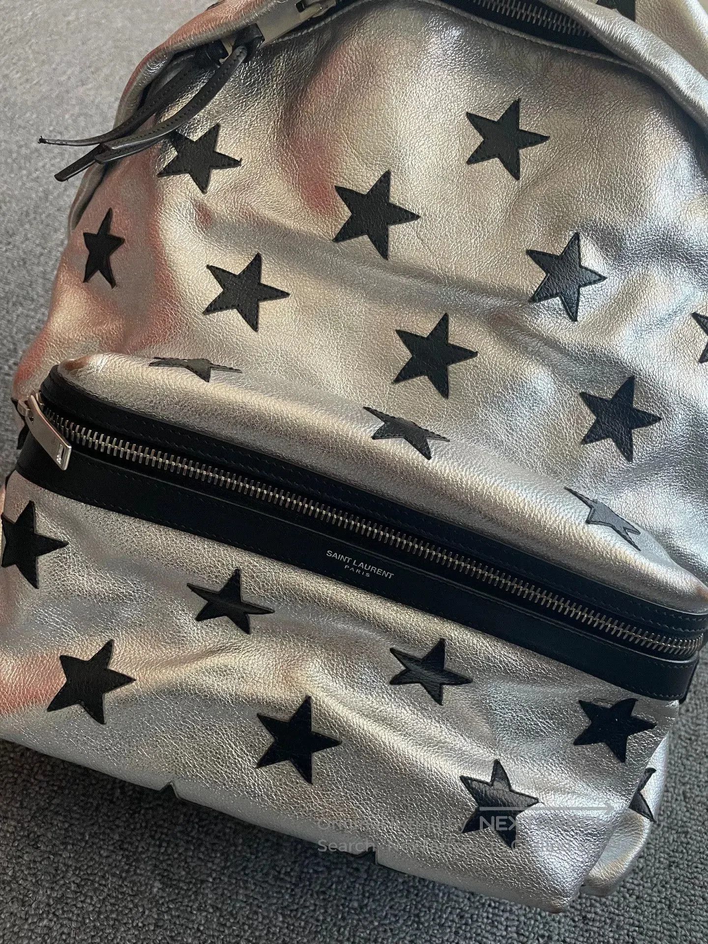 Saint Laurent Paris saint laurent silver leather star backpack. Size ONE SIZE - 3 Thumbnail