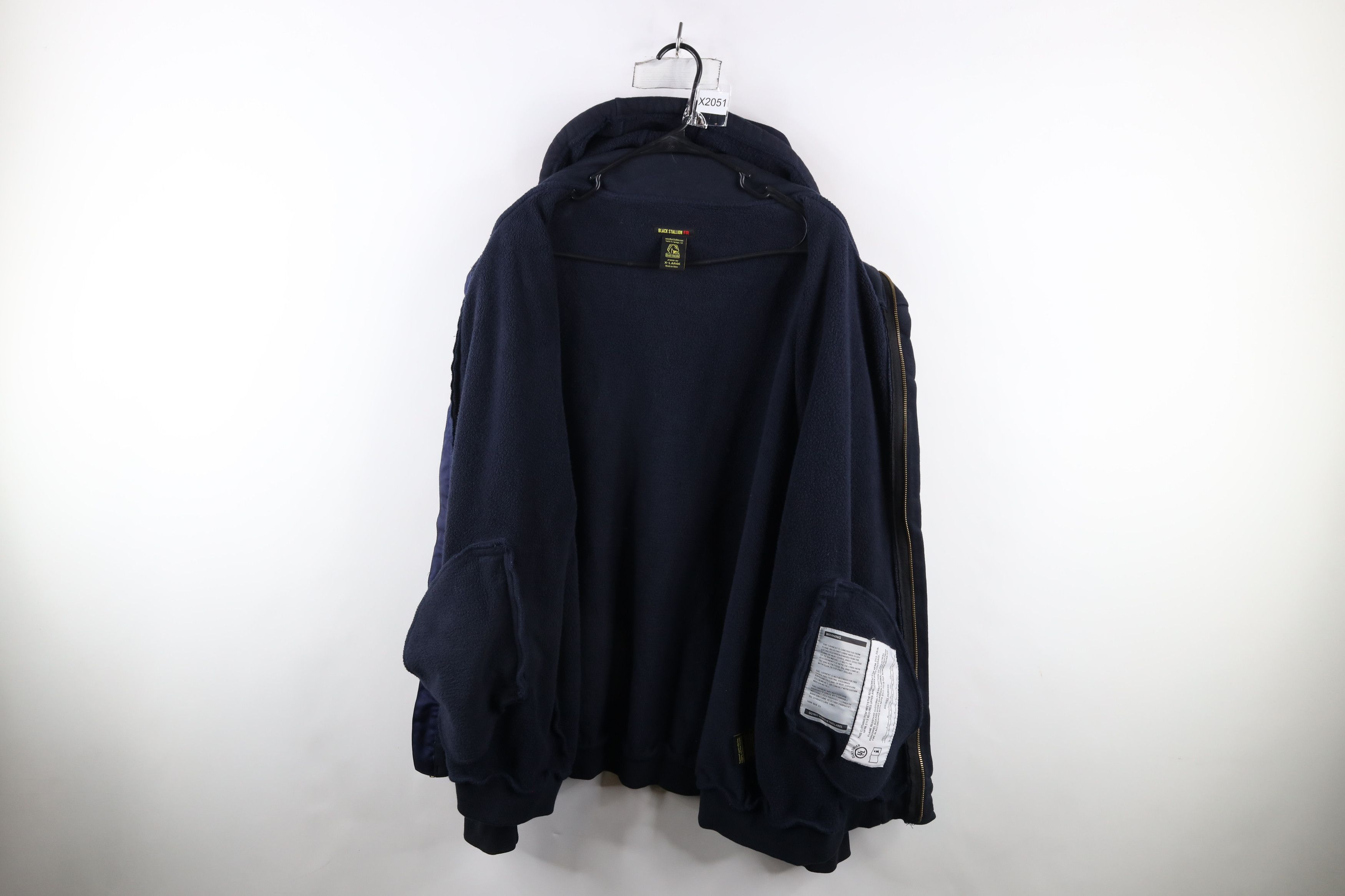 Vintage Streetwear Heavyweight Flame Resistant FR Full Zip Hoodie Size US XL / EU 56 / 4 - 9 Thumbnail