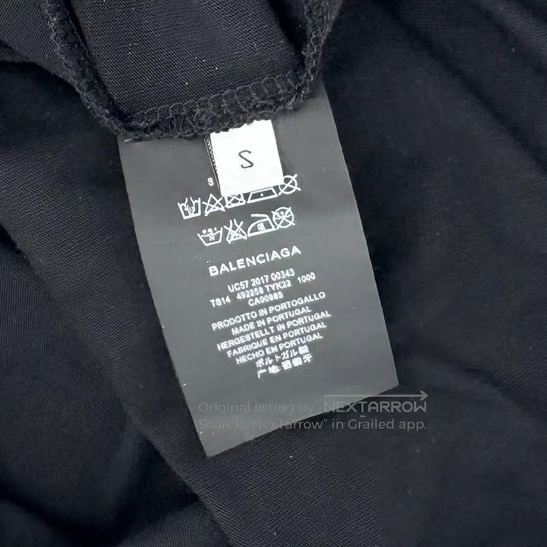 Balenciaga Balenciaga Round Neck Casual Short Sleeve T-Shirt with Gra Size US S / EU 44-46 / 1 - 5 Thumbnail