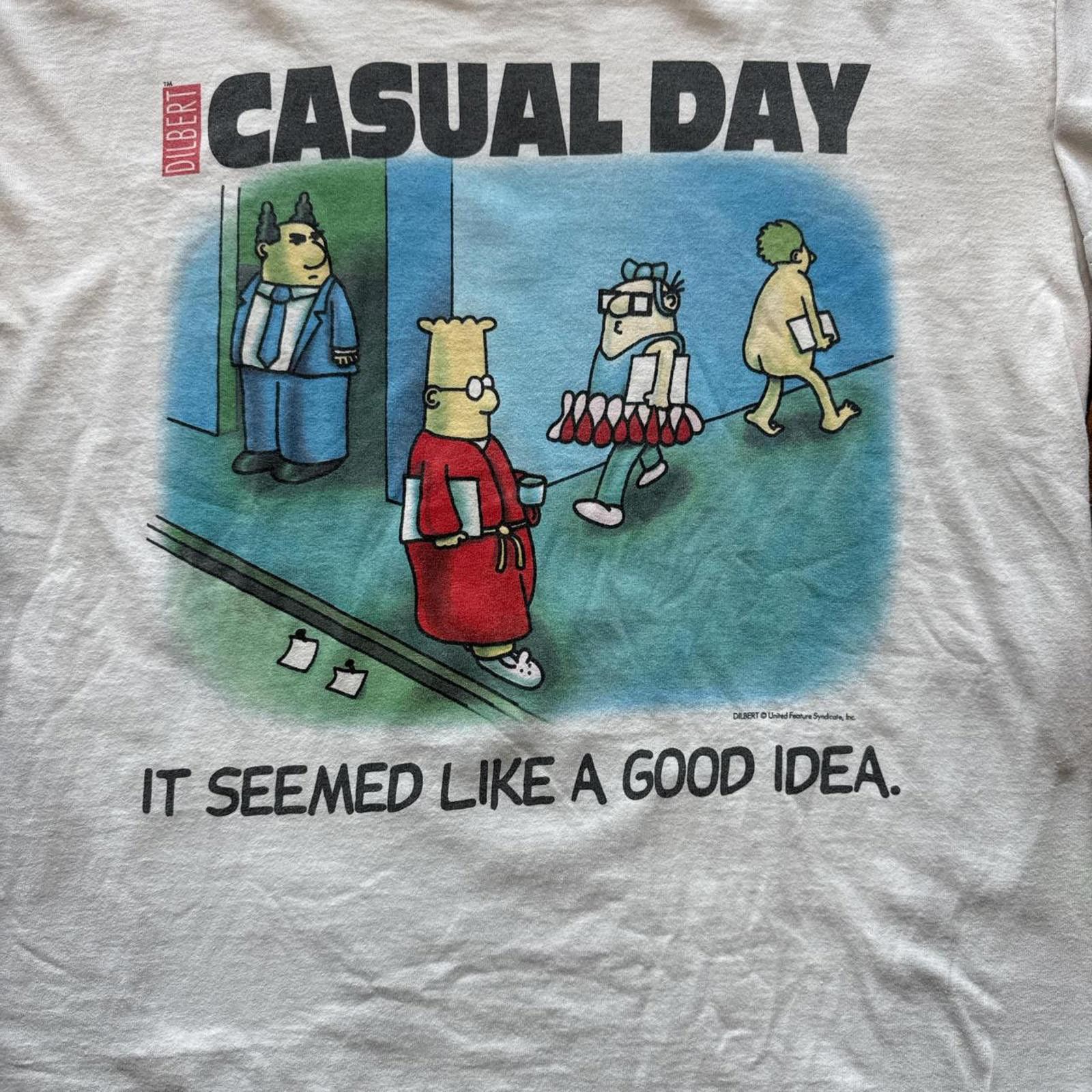 Other It Seemed Like A Good Idea 1991 "Casual Day" Unique T-Shirt Size US L / EU 52-54 / 3 - 3 Thumbnail