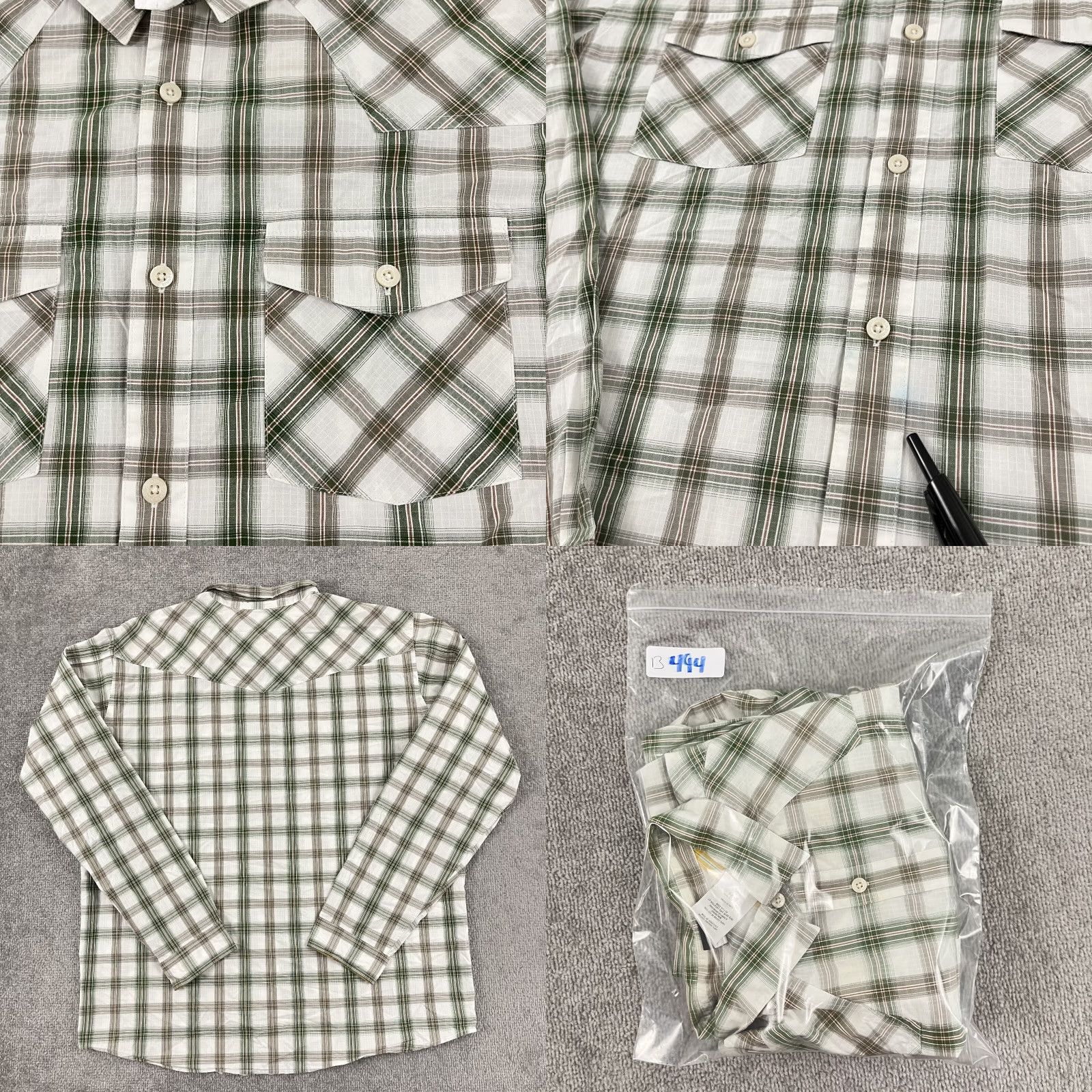 Patagonia PATAGONIA Shirt Large White Plaid Organic Cotton Button Up L/S Hiking Trail Mens Size US L / EU 52-54 / 3 - 8 Thumbnail