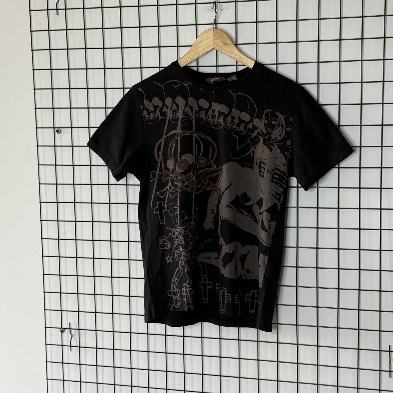 Vintage Vintage 90s Skull T shirt sleeveless retro Size US M / EU 48-50 / 2 - 2 Thumbnail