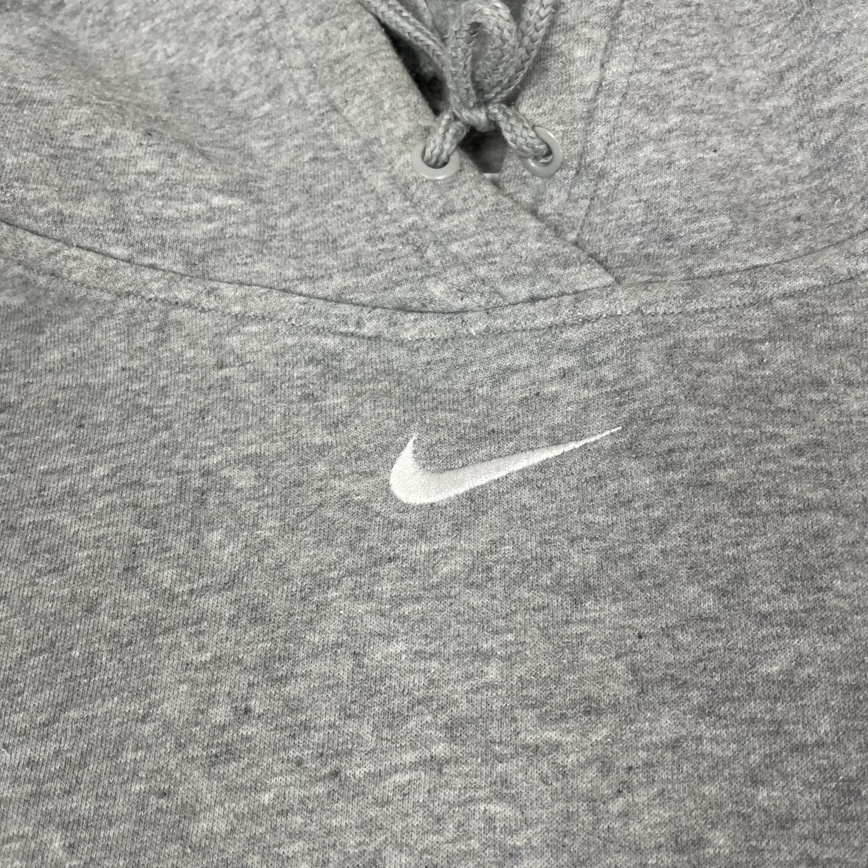 Nike Nike Men's Heather Gray Cotton Swoosh Pullover Hoodie Small Size US S / EU 44-46 / 1 - 3 Thumbnail