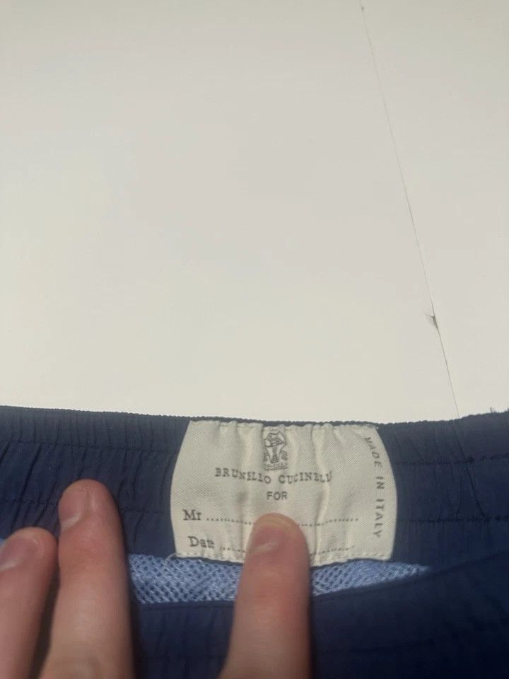 Brunello Cucinelli Brunello Cucinelli Blue Swim Shorts Men’s Made in Italy Size US 34 / EU 50 - 3 Thumbnail