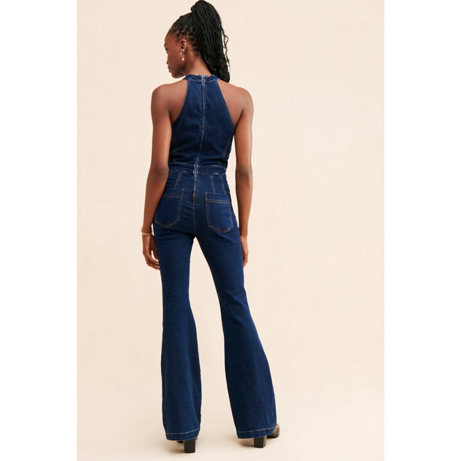 Free People New Free People WE THE FREE Crvy Sydney Jumpsuit $168 SIZE 2 Size 26" / US 2 / IT 38 - 5 Thumbnail