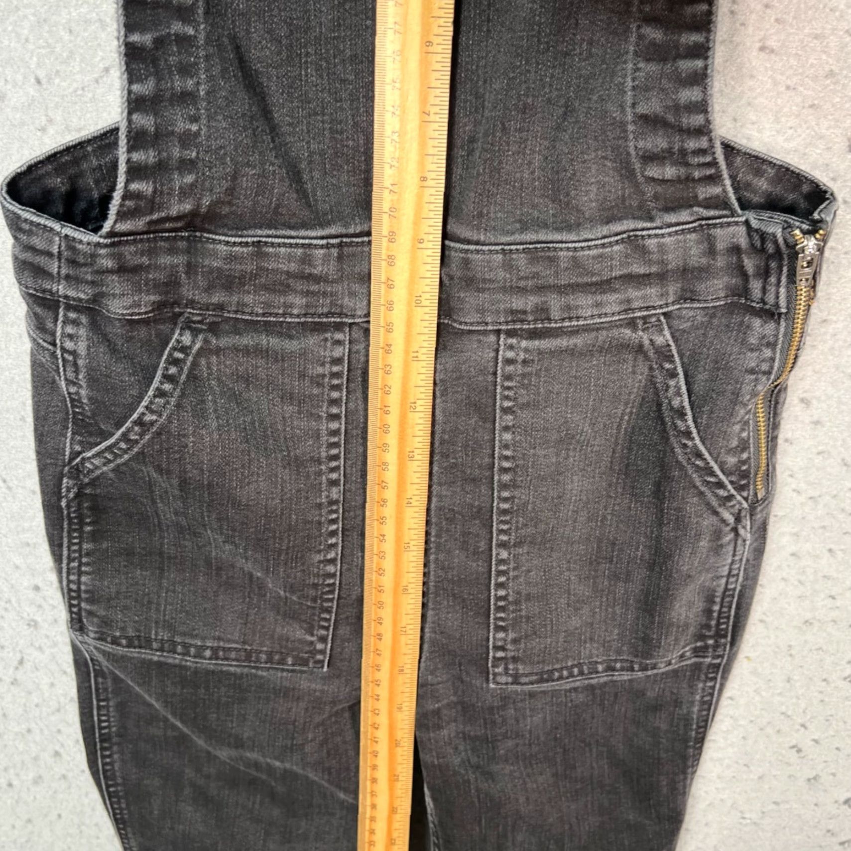 Madewell Madewell Womens Small Black Denim Overalls Skinny Stretch Jumpsuit One-Piece Casual Size 28" / US 6 / IT 42 - 6 Thumbnail