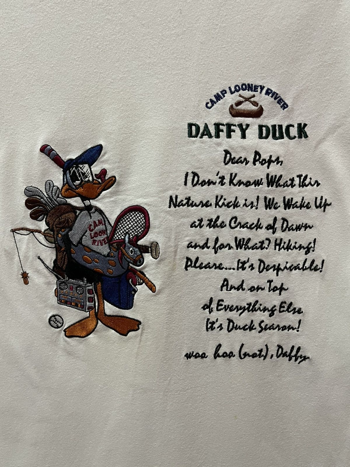 image of Acme Clothing X Daffy Duck in White, Men's (Size Medium)