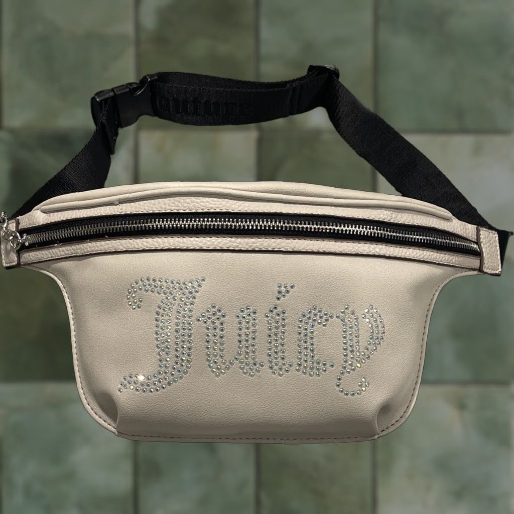 Juicy Couture Juicy Couture Fanny Pack Belt Bag Silver Gray Adjustable Waistband NWOT Ret 8 Size ONE SIZE - 1 Thumbnail