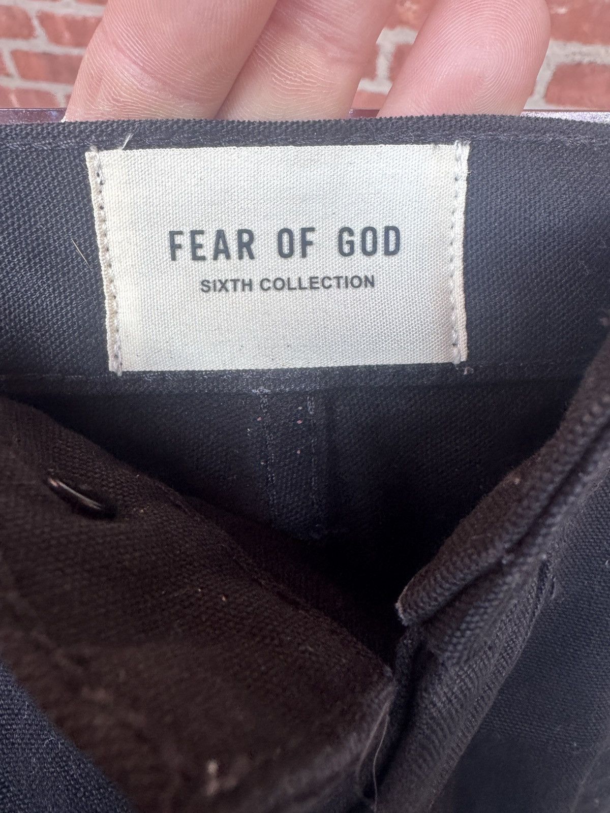 Fear of God Fear of god 6th collection black canvas denim pants Size US 36 / EU 52 - 7 Thumbnail