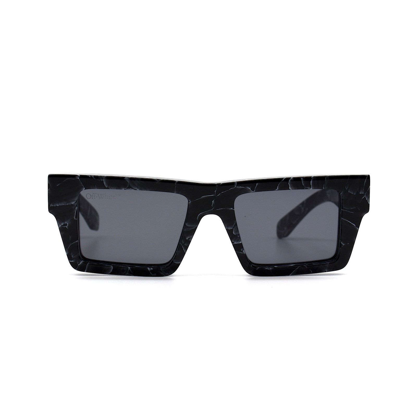 Off-White NEW! OFF-WHITE OER1017 1107 BLACK MARBLE GREY SUNGLASSES Size ONE SIZE - 2 Thumbnail
