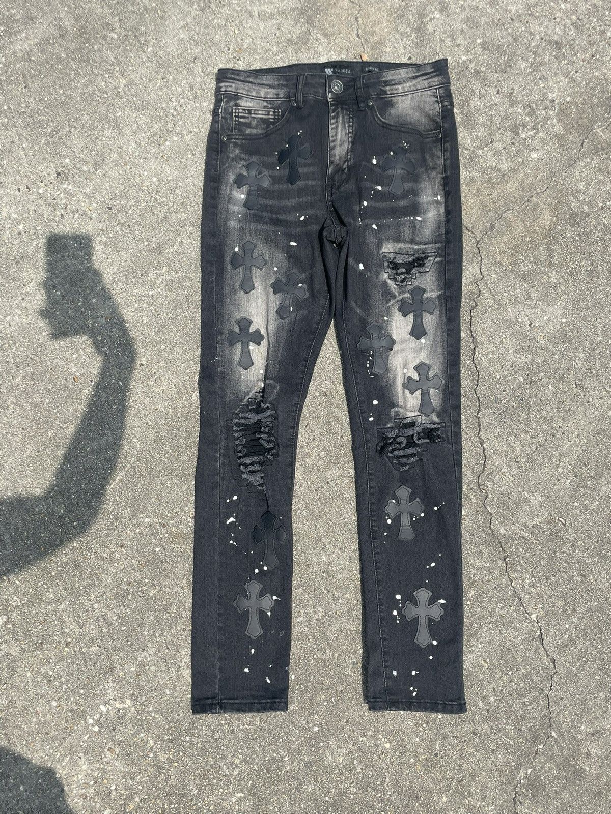 Other Cross heart jeans Size US 28 / EU 44 - 2 Thumbnail