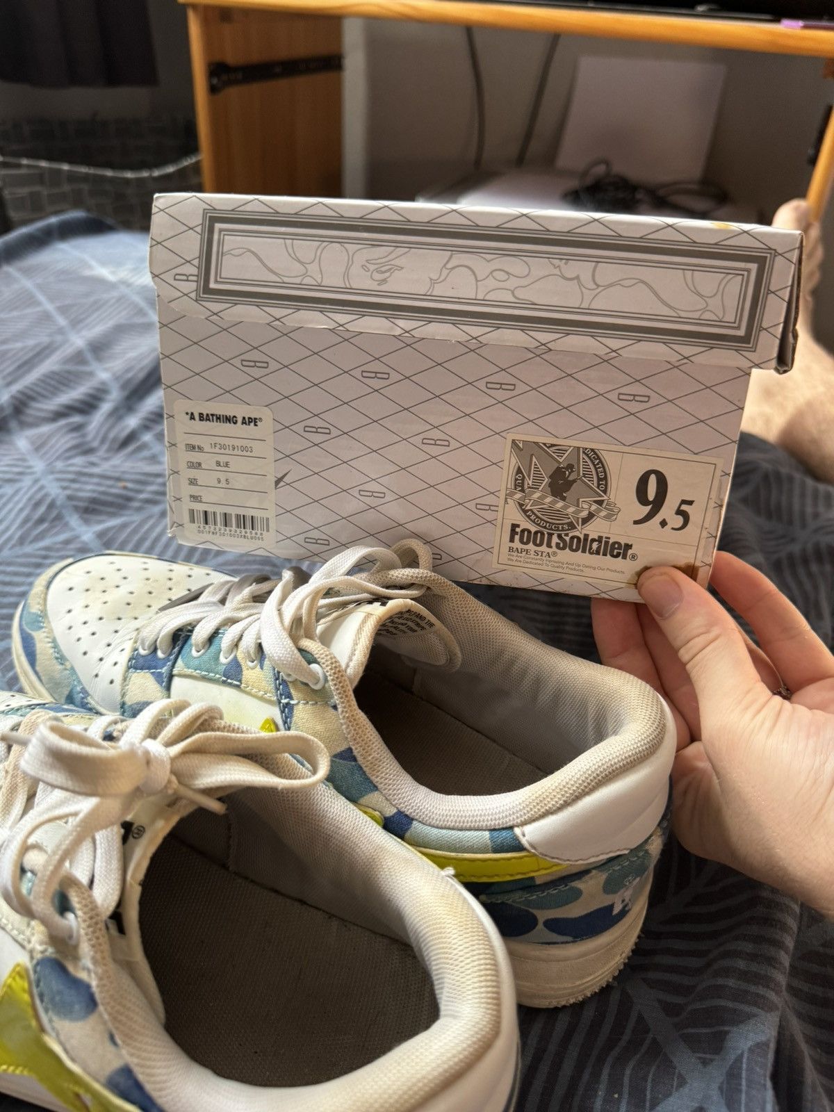 Bape ABC CAMO BAPESTA Size US 9.5 / EU 42-43 - 12 Thumbnail