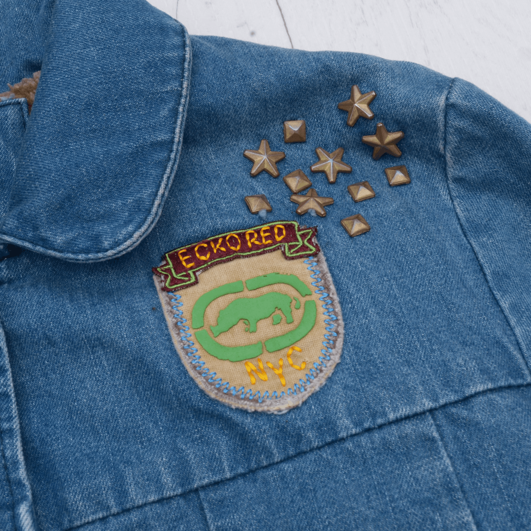 Ecko Unltd. × Vintage RARE Y2K VINTAGE ECKO UNLTD RED DENIM JACKET Size s Size S / US 4 / IT 40 - 6 Thumbnail