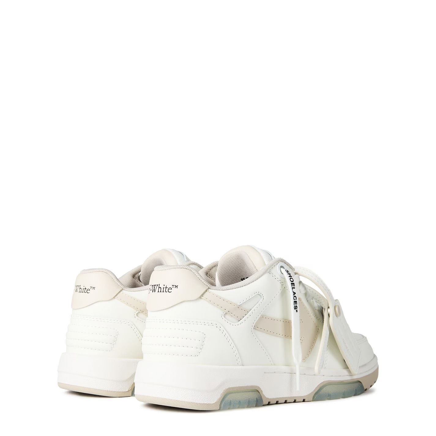 Off-White o1g2r1mq1224 Office Trainer in White & Beige Size US 10 / IT 40 - 4 Thumbnail