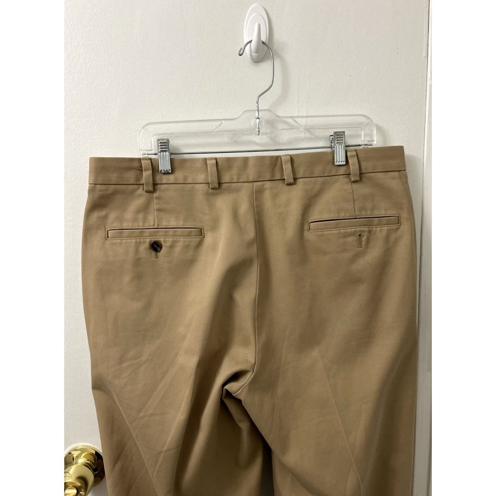 Brooks Brothers Brooks Brothers Pants Mens 36x30 Brown Advantage Chino Clark Trousers Flat Front Straight Leg Button Closure Pockets Regular Fit Size US 36 / EU 52 - 7 Thumbnail