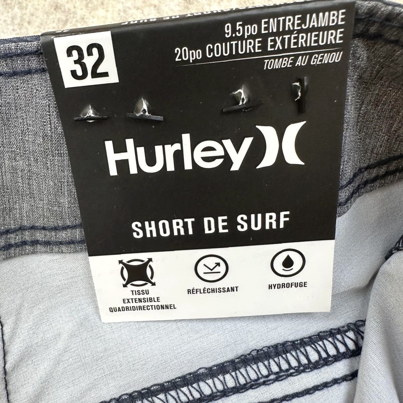 Hurley Hurley Board Shorts Mens 32 Blue Gray Colorblock 4-Way Stretch Reflective NWT Shorts Bottom Colorblock Multicolor Surf Beach Men 32 Mens Size US 32 / EU 48 - 5 Thumbnail