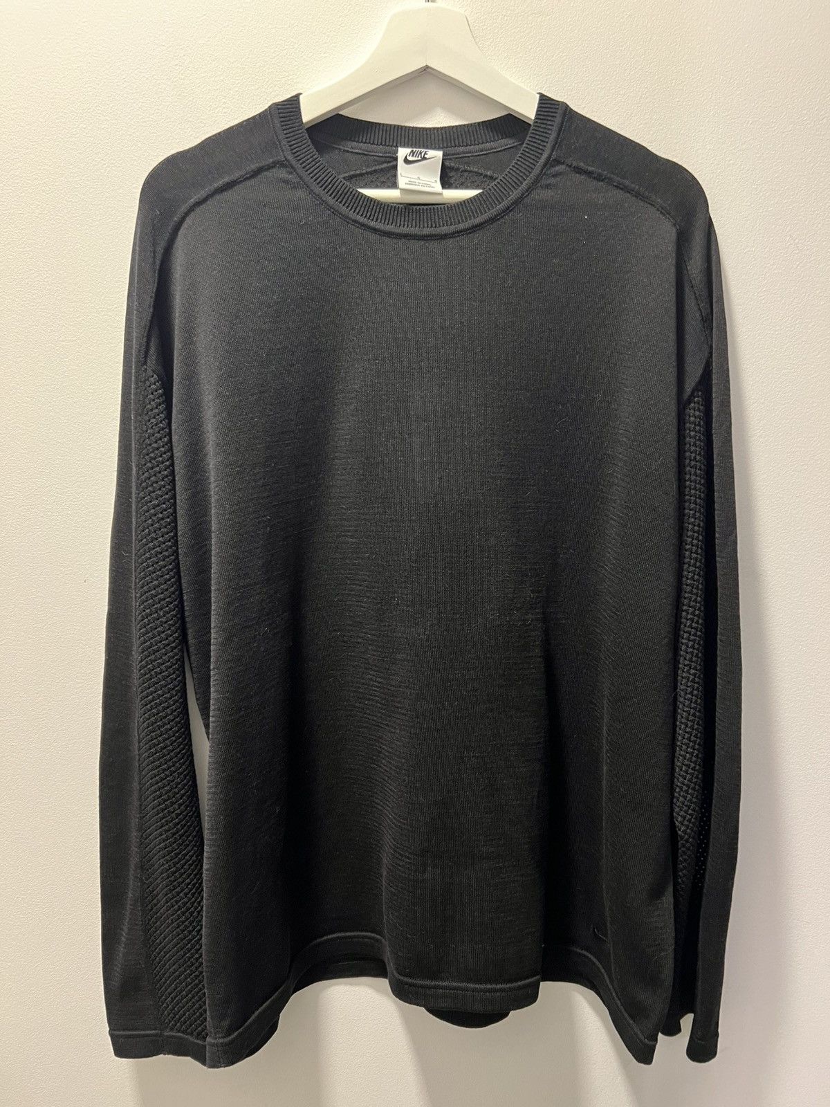 Nike × Stussy NEW L Nike Stussy Black Long Slervr Knit Jersey Shirt Size US L / EU 52-54 / 3 - 4 Thumbnail