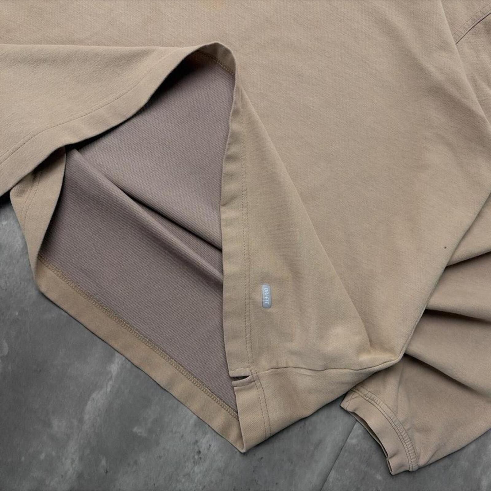 Nike Vintage Tan Nike Team Grunge Distressed Long Sleeve Shirt Size US XL / EU 56 / 4 - 7 Thumbnail