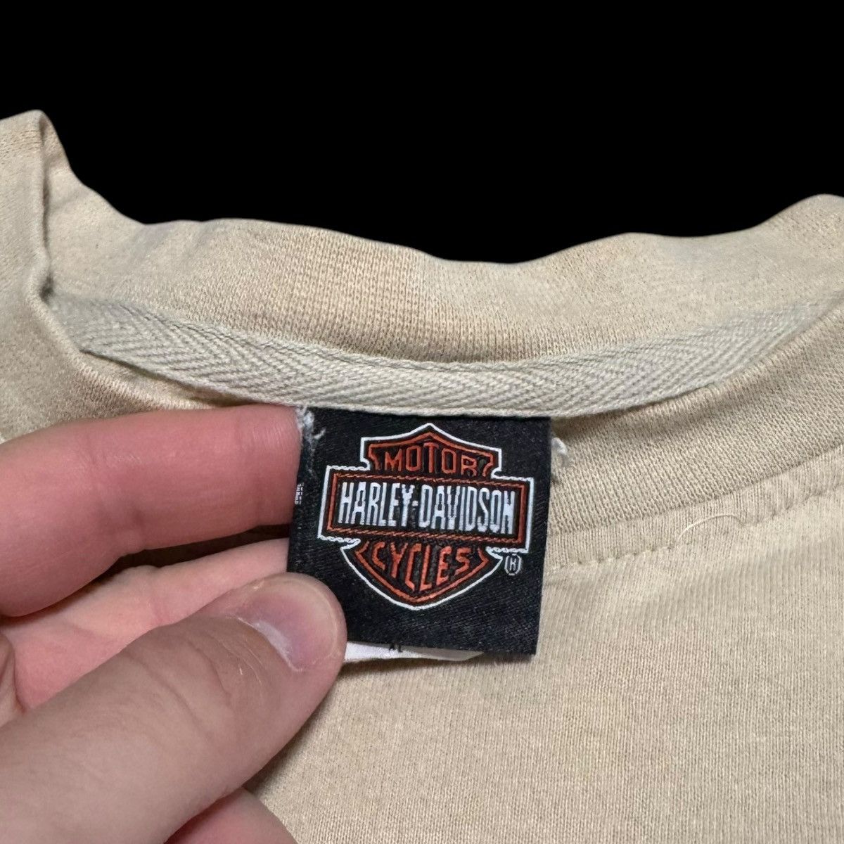 Harley Davidson Harley Davidson Tan Embroidered Long Sleeve Shirt Adult XL Size US XL / EU 56 / 4 - 4 Thumbnail