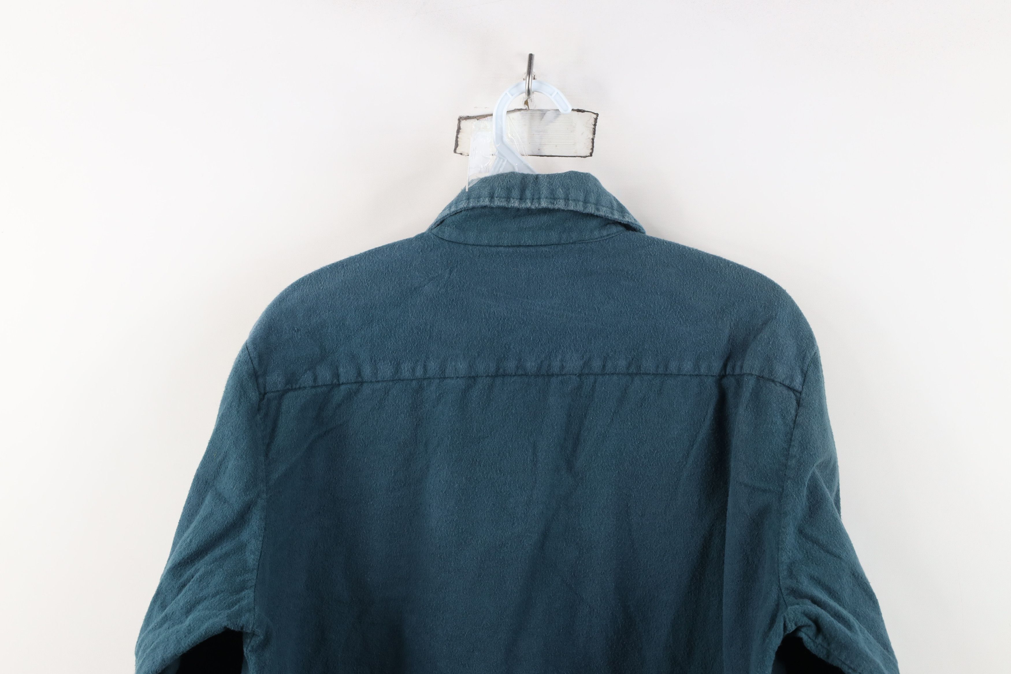 Vintage Vintage 70s Streetwear Fit Chamois Cloth Button Shirt Green Size US M / EU 48-50 / 2 - 12 Thumbnail