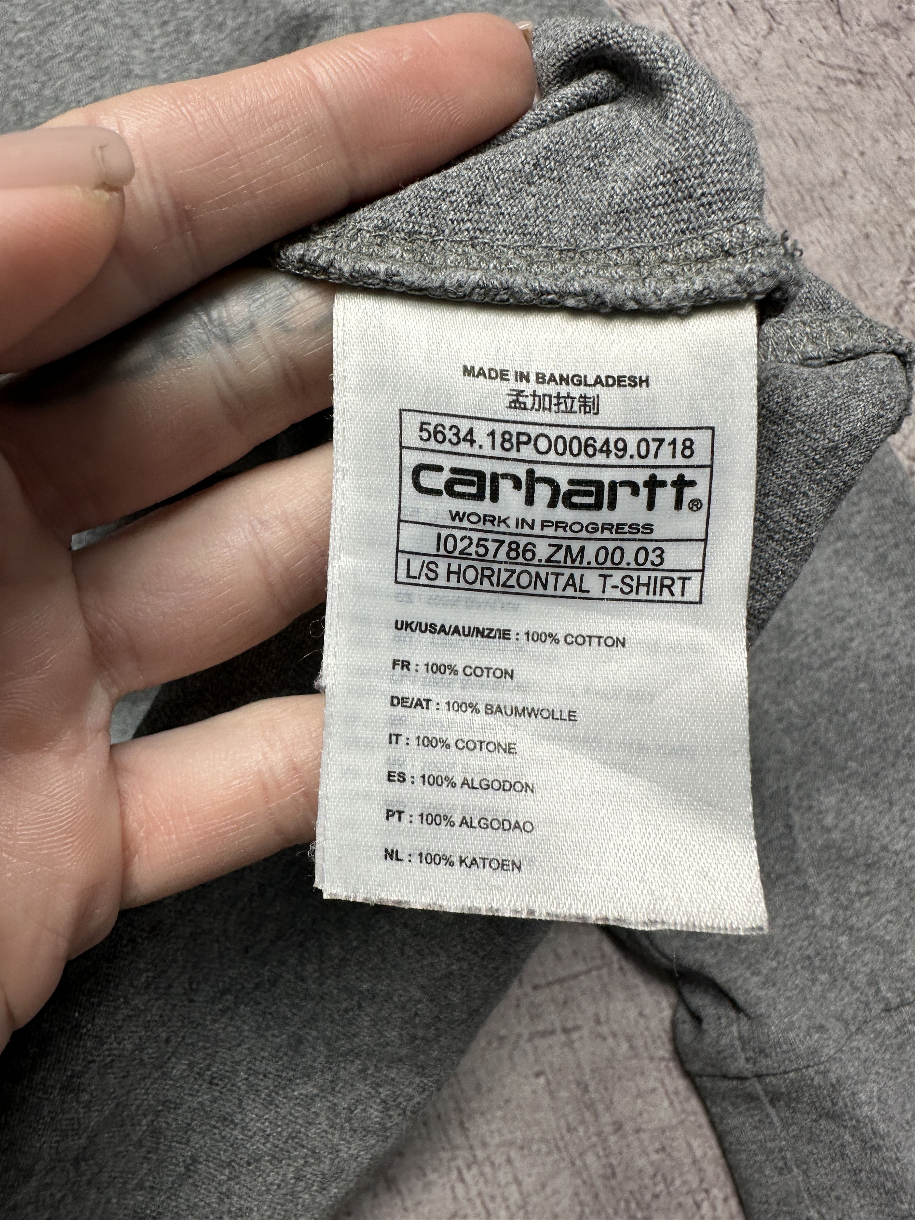 Carhartt Wip Carhartt Wip Mens Horizontal Long Sleeve T-Shirt Size US XL / EU 56 / 4 - 5 Thumbnail