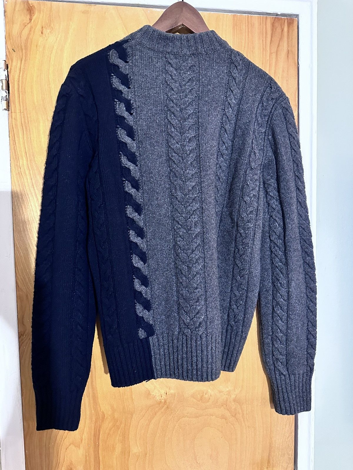 Maison Kitsune Maison Kitsune intarsia cable knit sweater Size US S / EU 44-46 / 1 - 7 Thumbnail